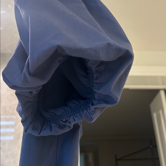 Avara pinch Roxanne, navy mini dress puff sleeve size Small EUC - Picture 6 of 7